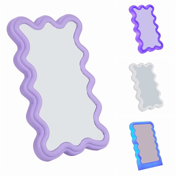 LED Wavy Mirror - Picture 1 of 3